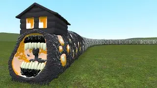 NEW HOUSE HEAD EATER in Garry's Mod! [ Giant Train Eater ]