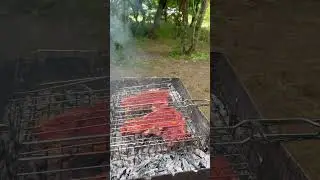 Стейки на природе 