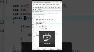 Class 41 | Find minimum element in array | #shorts #cprogramming #arraysinc