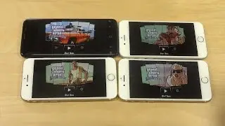 GTA San Andreas Samsung Galaxy S8 vs. iPhone 7 vs. iPhone 6S vs. iPhone 6 Internet Speed Test!