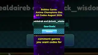 Roblox Anime Champions Simulator Codes August 2024