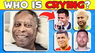 Who is CRYING? 😭🥺💗 Guess Famous Football Player by his Sadness Moment | UR Cristiano Ronaldo, Messi