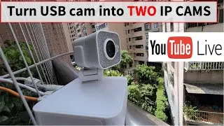 Turn USB webcam into IP camera for dual streaming!