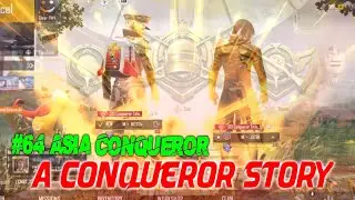 Conqueror Story of Asia top 100 low-end device player | Conqueror entrance effect pubg mobile