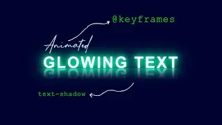 Glowing Text Animation Effects 1 | 