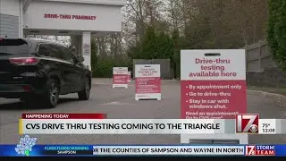 CVS drive-thru COVID-19 testing now open across NC