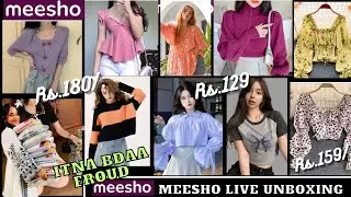 MEESHO*Huge*Trendy Koren Top & Trouser Haul || Live Unboxing || Under Rs.? ​⁠​⁠