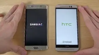 Samsung Galaxy S6 Edge vs. HTC One M9 - Which Is Faster? (4K)