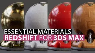 Redshift for 3ds Max | HOW TO Realistic Shaders | Plastic, Wood, Concrete and Metal