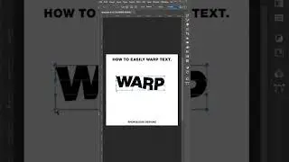 Photoshop Tutorial - How to warp your text.