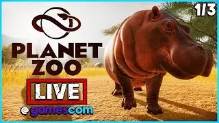 PLANET ZOO - LIVE! Streaming From Gamescom | Planet Zoo Exclusive Gameplay Part 1