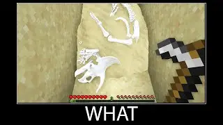 Minecraft wait what meme part 382 realistic minecraft Sand and Dinosaur