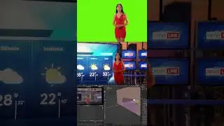 Weather Forecast Blender Greenscreen VFX