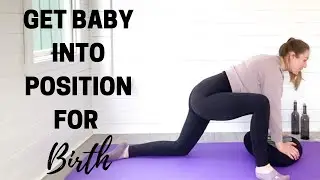 PREGNANCY YOGA TO GET BABY INTO OPTIMAL POSITION FOR BIRTH | Third Trimester Prenatal Yoga