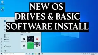 After Install New OS Basic Drivers And sofware install