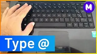 HOW TO TYPE AT SYMBOL @ on Laptop Keyboard or Computer