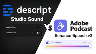 Battle of AI Audio Tools: Adobe's Enhance Speech V2 vs Descript's Studio Sound