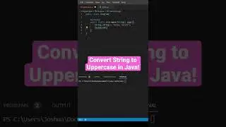 Convert String to Uppercase in Java! 