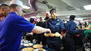 Thanksgiving aboard USS Carl Vinson in the Arabian Gulf