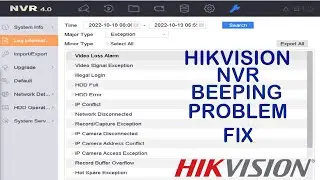 How to Solved Hikvision NVR Beeping/Buzzer Problem || Hikvision Beep Sound कैसे बंद करे