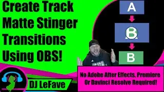 How to Create a Track Matte Stinger Transition for OBS...USING OBS! No Adobe After Effects Required!