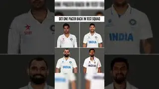GET ONE ONE PEACER BACK IN TEST SQUAD #trendingshorts #indiancricketteam #testcricket #fastbowling