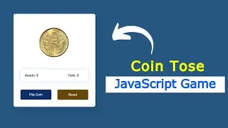 Javascript Coin Flip Game | Coin Toss Game HTML CSS & JavaScript