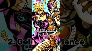 Top 10 Strongest Stands in JoJo's | JJBA | #shorts #shortsvideo #animeedit #jojosbizzareadventure