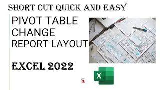 Pivot Table Format Report Layout Change Excel