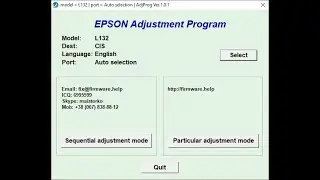 How to Reset Epson Printer L132 Using Resetter Adjustment Program