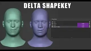 Mastering Shape Keys in Blender: Introducing the Delta Shapekey Addon