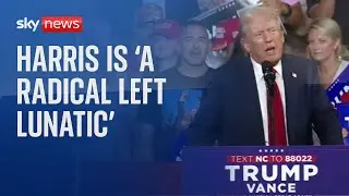 Trump: Kamala Harris is a radical left lunatic