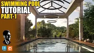 New Tutorial of Swimming Pool 🏊‍♂️ Exterior Design Corona Renderer 3ds Max 