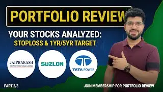 Stock Portfolio Review [Part 2] #tatapower #suzlonenergy #jppowersharetarget