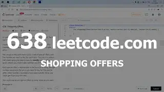 Разбор задачи 638 leetcode.com Shopping Offers. Решение на C++