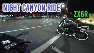 motorcycle canyon ride on the CFMOTO 450 ss with ZX6R