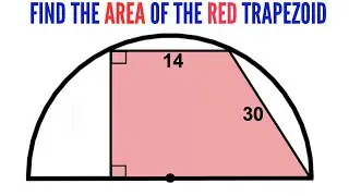 Can you find area of the Red shaded Trapezoid? | (Trapezium) | #math #maths | #geometry