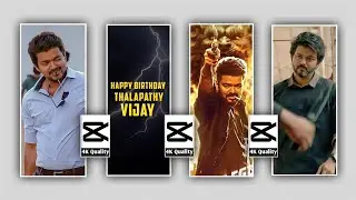 Vijay Happy birthday Video editing in Capcut Malayalam How to create Birthday Video Editing Capcut