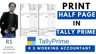 How To Take Print on Half Page in Tally Prime | Tax Invoice Print Setting in Tally Prime