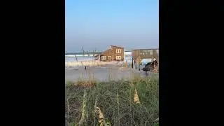 House collapses into ocean on Rodanthe during Hurricane Ernesto