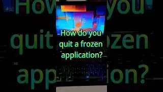 How to Quit a Frozen Application in Windows 💻 #youtubeshorts #shortsvideo #shorts