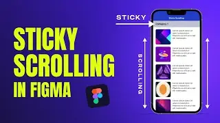 Learn Figma STICKY SCROLLING Prototype | Figma Tutorial