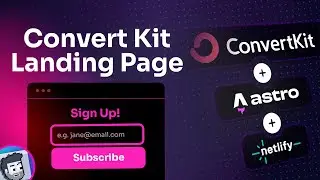 Full Astro Landing Page Build with Convert Kit (and deploy to Netlify!)