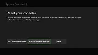Return your Microsoft Xbox Series X or S back to factory defaults