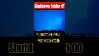 How to Create Shutdown folder🤩।। Computer ko shutdown kaise kre #viral #youtubeshorts #pcshutdown