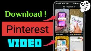 How to download Pinterest Video 🤯 || Pinterest Video Downloader Android