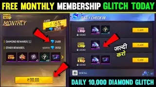 FREE MONTHLY MEMBERSHIP GLITCH FREE FIRE | NEW GLITCH FREE FIRE | FF NEW GLITCH TODAY | FF NEW EVENT