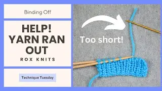 Adding a New Length of Yarn to a Sewn Bind Off (Grafted, Tubular, Italian) // Technique Tuesday