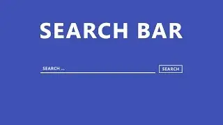 Make a search bar using HTML / CSS /JavaScript