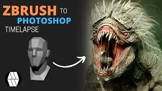 ZBrush to Photoshop Timelapse - Creature Concept